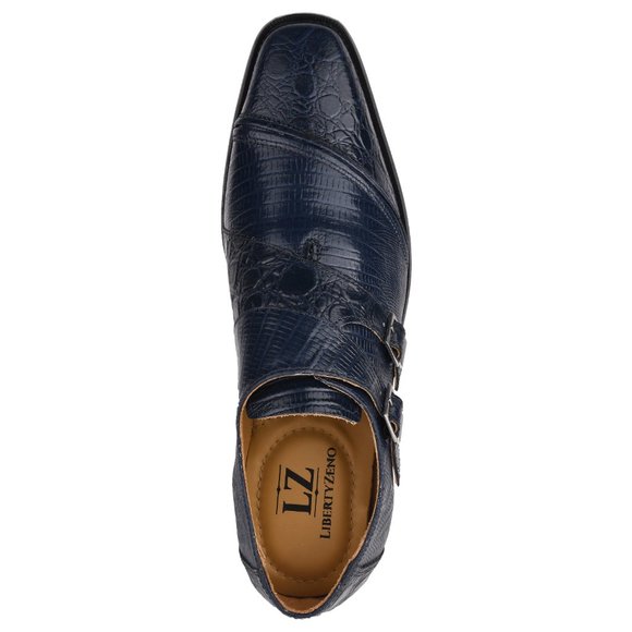 GRACE Genuine Leather Oxford Style Monk Straps - Picture 4 of 7